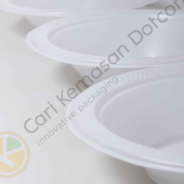 Mangkok Putih Plastik Ukuran 6 [Isi 50] - Image 4