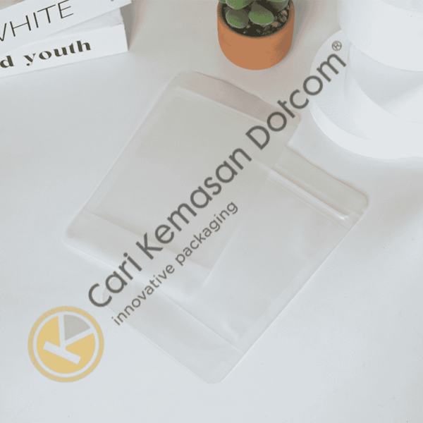 Standing Pouch Ziplock Matte Transparant Ukuran 160 x 270 mm - Image 5
